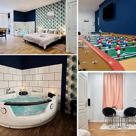 Baignoire Balneo, Baby-foot & Wifi Fibre Appartement Roubaix